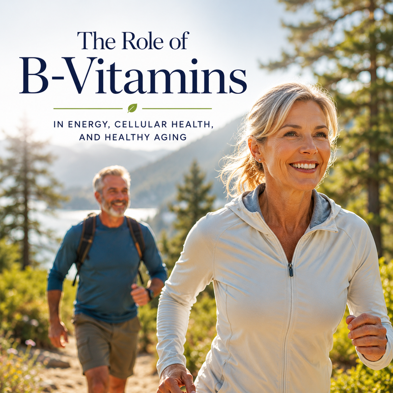 The Role of B-Vitamins in Energy, Cellular Health, and Healthy Aging